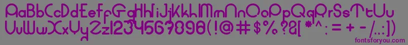 coet bold-fontti – violetit fontit harmaalla taustalla