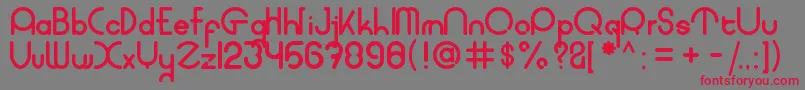 フォントcoet bold – 赤い文字の灰色の背景