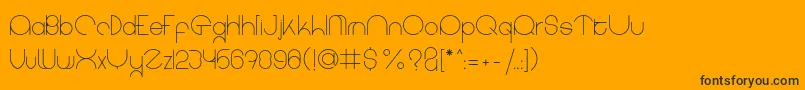 coet light Font – Black Fonts on Orange Background