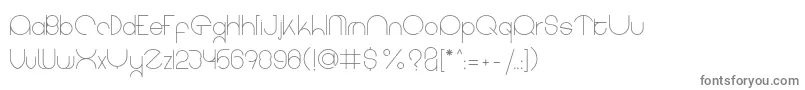 coet light Font – Gray Fonts on White Background