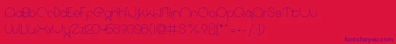 coet light Font – Purple Fonts on Red Background
