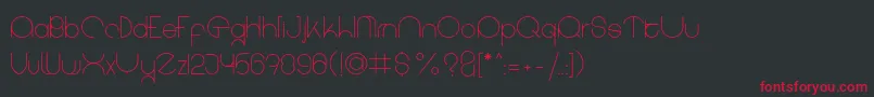 coet light Font – Red Fonts on Black Background