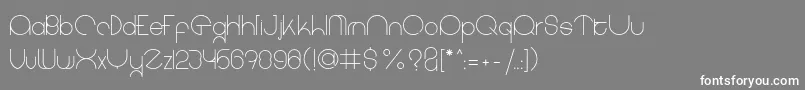 coet light Font – White Fonts on Gray Background