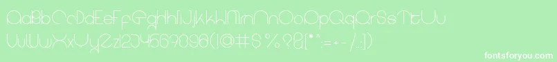 coet light Font – White Fonts on Green Background