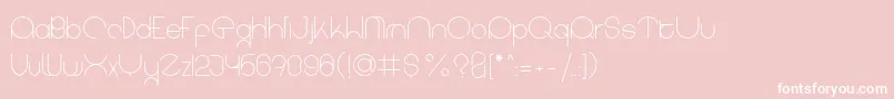coet light Font – White Fonts on Pink Background