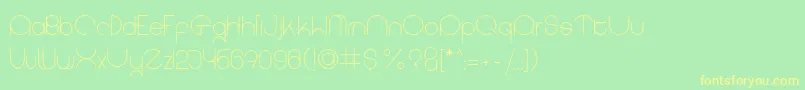 coet light Font – Yellow Fonts on Green Background