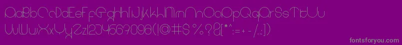 coet light Font – Gray Fonts on Purple Background