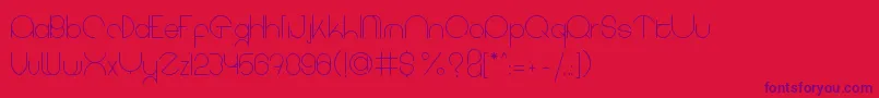 coet light Font – Purple Fonts on Red Background