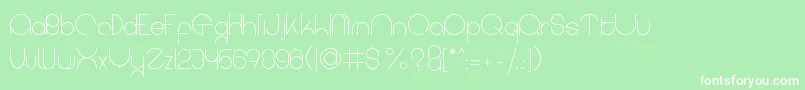 coet light Font – White Fonts on Green Background