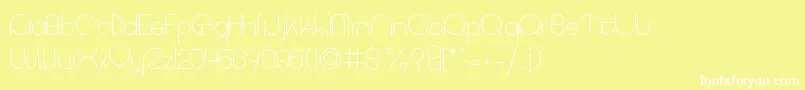 coet light Font – White Fonts on Yellow Background