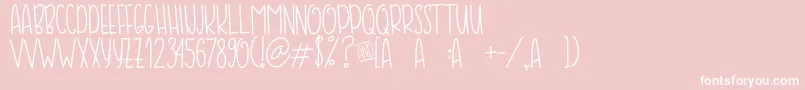 フォントCOFFE  MILK – ピンクの背景に白い文字