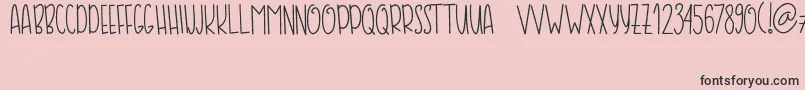 COFFE  MILK Font – Black Fonts on Pink Background