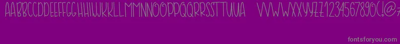 COFFE  MILK Font – Gray Fonts on Purple Background