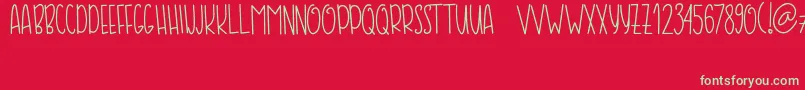 COFFE  MILK Font – Green Fonts on Red Background