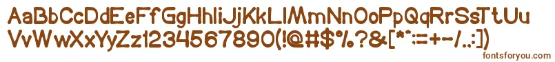 COFFEE TIME Font – Brown Fonts on White Background