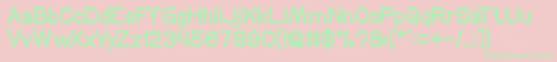 COFFEE TIME Font – Green Fonts on Pink Background