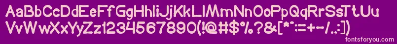 COFFEE TIME Font – Pink Fonts on Purple Background