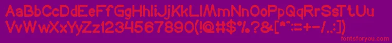 COFFEE TIME Font – Red Fonts on Purple Background