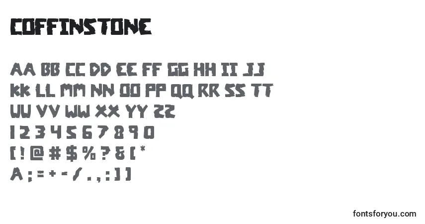 Шрифт Coffinstone – алфавит, цифры, специальные символы