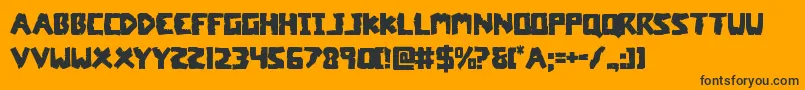 coffinstone Font – Black Fonts on Orange Background