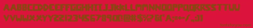 coffinstone Font – Brown Fonts on Red Background