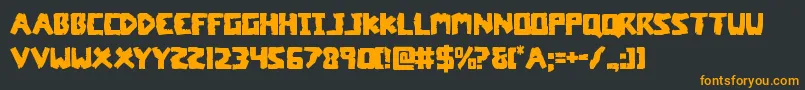 coffinstone Font – Orange Fonts on Black Background