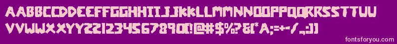 coffinstone Font – Pink Fonts on Purple Background