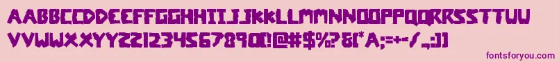 coffinstone Font – Purple Fonts on Pink Background