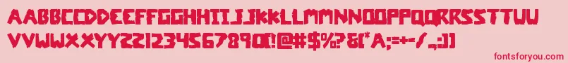 coffinstone Font – Red Fonts on Pink Background