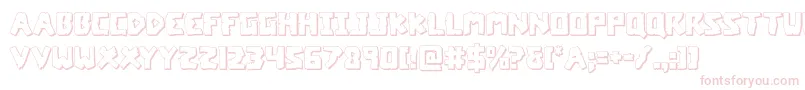 coffinstone3d Font – Pink Fonts on White Background