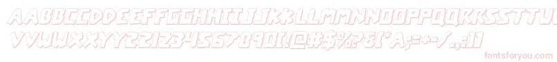 coffinstone3dital Font – Pink Fonts on White Background