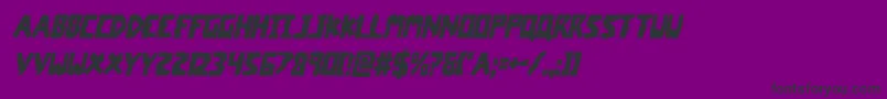 coffinstonecondital-Schriftart – Schwarze Schriften auf violettem Hintergrund