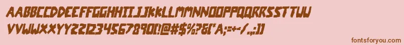 coffinstonecondital Font – Brown Fonts on Pink Background