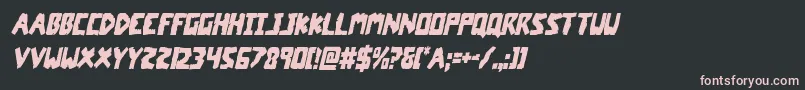 coffinstonecondital Font – Pink Fonts on Black Background