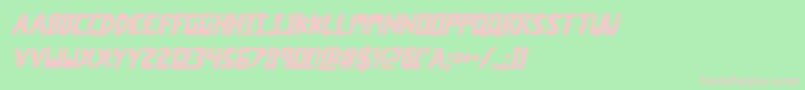 coffinstonecondital-fontti – vaaleanpunaiset fontit vihreällä taustalla