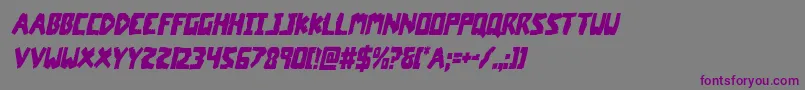 Шрифт coffinstonecondital – фиолетовые шрифты на сером фоне