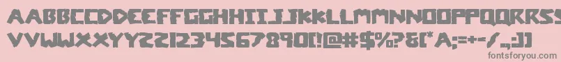 coffinstoneexpand Font – Gray Fonts on Pink Background