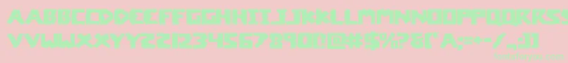 coffinstoneexpand Font – Green Fonts on Pink Background