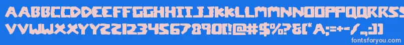 coffinstoneexpand Font – Pink Fonts on Blue Background