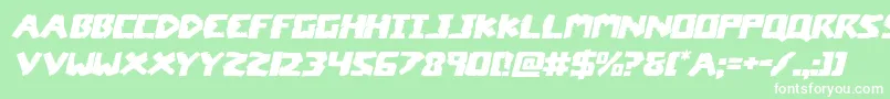 coffinstoneexpandital Font – White Fonts on Green Background