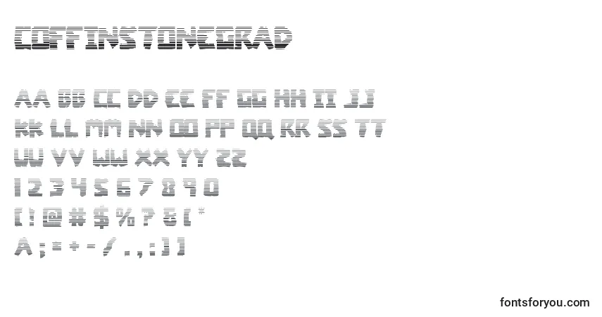 A fonte Coffinstonegrad – alfabeto, números, caracteres especiais
