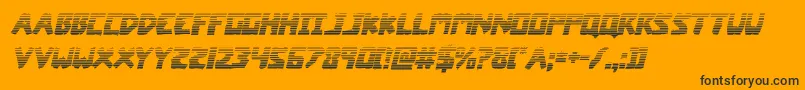 coffinstonegradital Font – Black Fonts on Orange Background