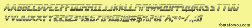 coffinstonegradital Font – Black Fonts on Yellow Background