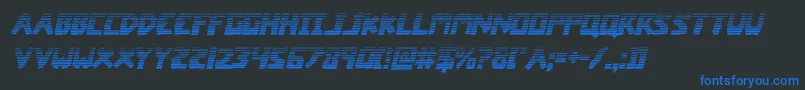 coffinstonegradital Font – Blue Fonts on Black Background