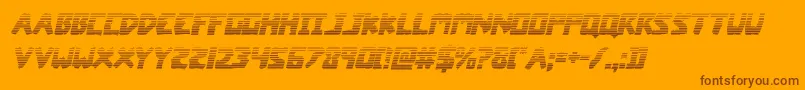 coffinstonegradital Font – Brown Fonts on Orange Background