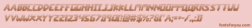 coffinstonegradital Font – Brown Fonts on Pink Background