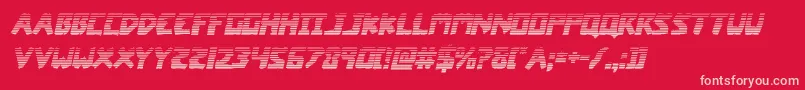 coffinstonegradital Font – Pink Fonts on Red Background