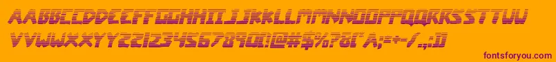coffinstonegradital Font – Purple Fonts on Orange Background