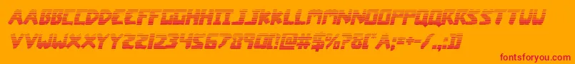coffinstonegradital Font – Red Fonts on Orange Background