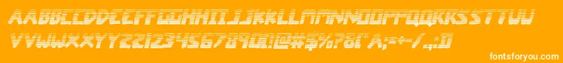 coffinstonegradital Font – White Fonts on Orange Background
